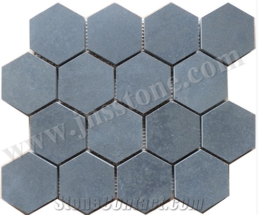 Natural Stone Mosaic/Mosaic/Honed/Hainan Grey Basalt Mosaic/Chinese Grey Basalt Mosaic