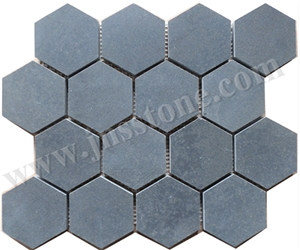 Natural Stone Mosaic/Mosaic/Honed/Hainan Grey Basalt Mosaic/Chinese Grey Basalt Mosaic