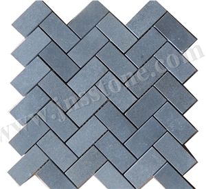 Natural Stone Mosaic/Mosaic/Honed/Hainan Grey Basalt Mosaic/Chinese Grey Basalt Mosaic