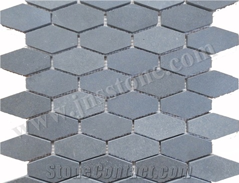 Natural Stone Mosaic/Mosaic/Honed/Hainan Grey Basalt Mosaic/Chinese Grey Basalt Mosaic