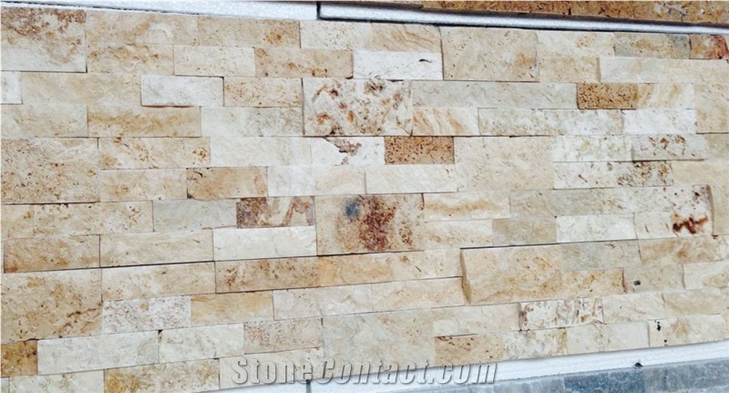Dark Silver, Dark Blue, Dark Grey Travertine Split Face Mosaic, Titanium Travertine Wall Mosaic