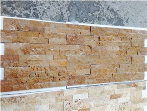 Dark Silver, Dark Blue, Dark Grey Travertine Split Face Mosaic, Titanium Travertine Wall Mosaic