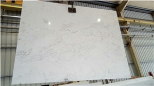 Volakas Flower Marble Slabs & Tiles, Greece White Marble