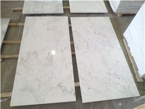 Volakas Flower Marble Slabs & Tiles, Greece White Marble