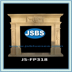 Natural Stone Fireplace, Henan Gold Yellow Marble Fireplace Natural Stone Fireplace, Henan Gold Yellow Marble Fireplace