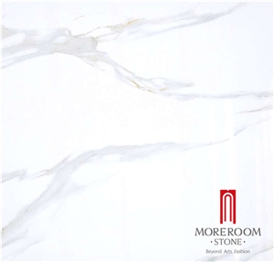 Inkjet Glazed Porcelian Tile Calcatta White Pattern Made in Foshan