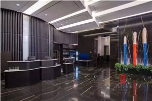 Sahara Noir Marble Stone Slabs & Tiles, Tunisia Black Marble