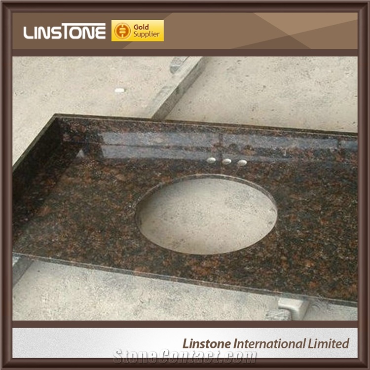 Cheap Chinese Supplier Tan Brown Granite Vanity Bathroom