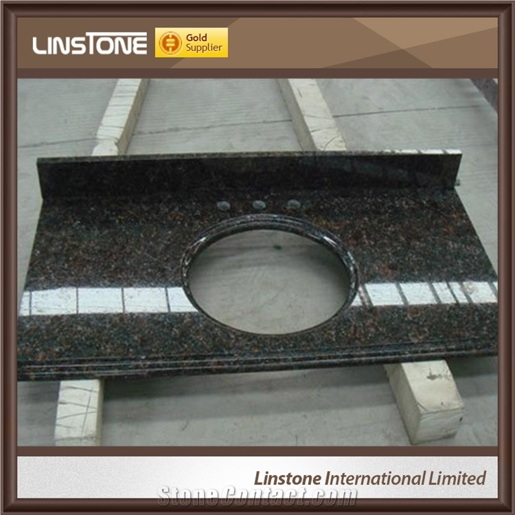 Cheap Chinese Supplier Tan Brown Granite Vanity Bathroom
