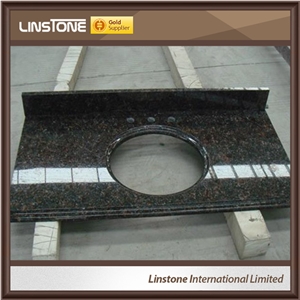 Cheap Chinese Supplier Tan Brown Granite Vanity Bathroom