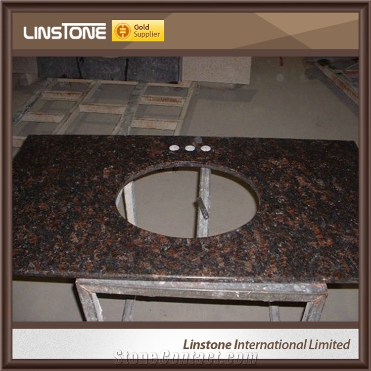 Cheap Chinese Supplier Tan Brown Granite Vanity Bathroom