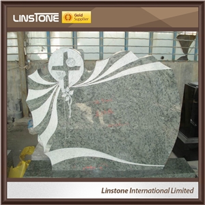 Jet Black Emerald Pearl Aurora Monuement Headstone Columbarium for Memorial Funeral