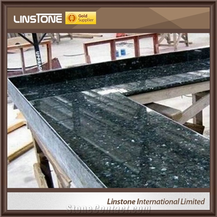 Labrador Blue Pearl Granite Bathroom Vanity Top with Sink Assembly