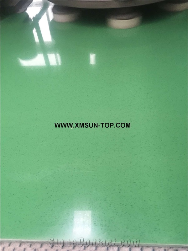 Azure Green Quartz Stone Big Slabs&Gangsaw Slab/Viridity Engineered Stone/Dark Green Artificial Quartz/Aquamarine Manmade Stone/China Quartz Stone for Flooring&Wall Covering