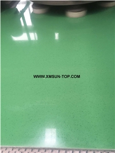 Azure Green Quartz Stone Big Slabs&Gangsaw Slab/Viridity Engineered Stone/Dark Green Artificial Quartz/Aquamarine Manmade Stone/China Quartz Stone for Flooring&Wall Covering
