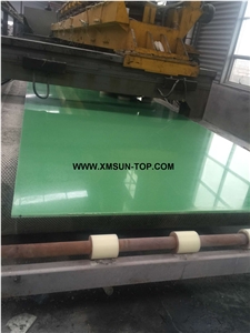 Azure Green Quartz Stone Big Slabs&Gangsaw Slab/Viridity Engineered Stone/Dark Green Artificial Quartz/Aquamarine Manmade Stone/China Quartz Stone for Flooring&Wall Covering