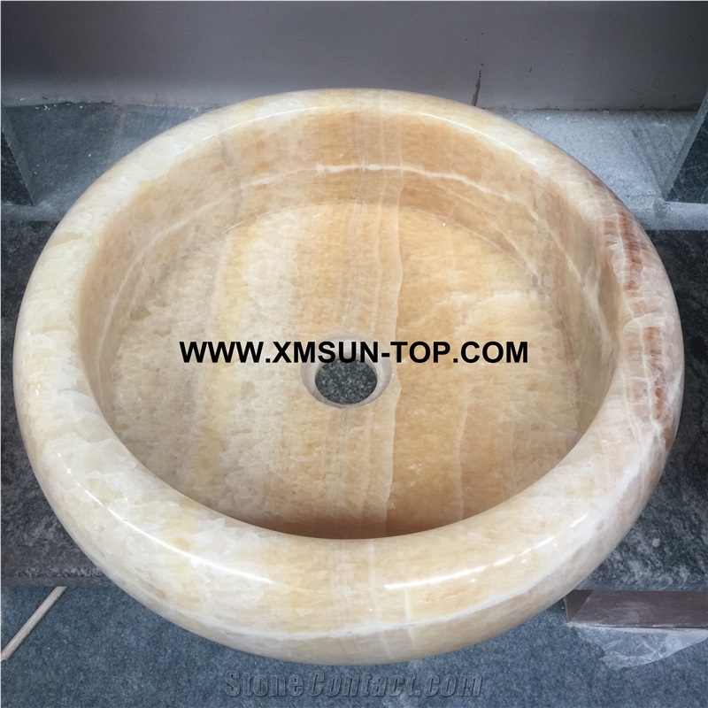 Beige Kitchen Sinks&Basins/Light Yellow Stone Bathroom Sinks&Basin/Round Sinks&Basins/Natural Stone Basins&Sinks/Wash Basins/Interior Decorative