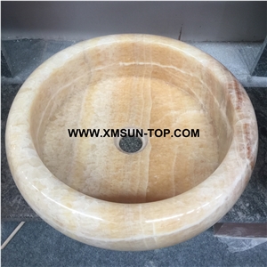 Beige Kitchen Sinks&Basins/Light Yellow Stone Bathroom Sinks&Basin/Round Sinks&Basins/Natural Stone Basins&Sinks/Wash Basins/Interior Decorative
