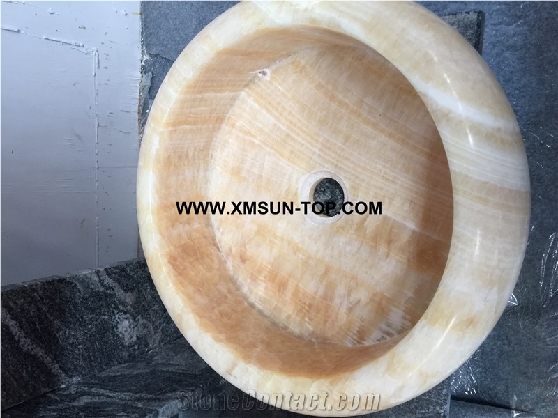 Beige Kitchen Sinks&Basins/Light Yellow Stone Bathroom Sinks&Basin/Round Sinks&Basins/Natural Stone Basins&Sinks/Wash Basins/Interior Decorative