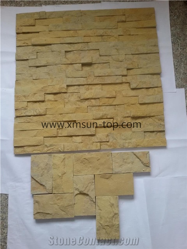 Beige Limestone Cultured Stone/Lime Stone Wall Cladding/Limestone Ledge Stone/Limestone Culture Stone/Exterior Decorative/Building Stone
