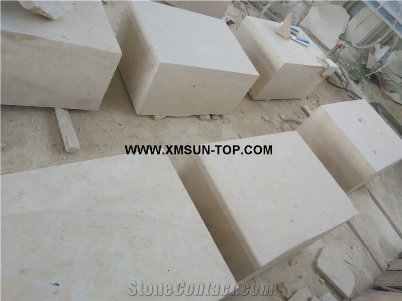Beige Limestone Kerbstone/Limestone Road Stone/ China Limestone Side Stone/ Customize Beige Limestone Kerbs/Natural Stone Curbstone/Limestone Pavers