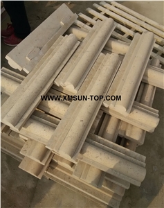 Beige Limestone Moldings&Border/Beige Limestone Skirtings/Limestone Pencil Liners/Lime Stone Border Decos/Natural Stone Trim/Stone Mouldings/Interior Decoration