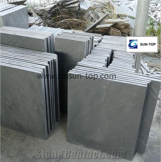 Black Slate Cut to Size / Dark Grey Slate Floor Covering / Landscaping Stone / Nature Surface