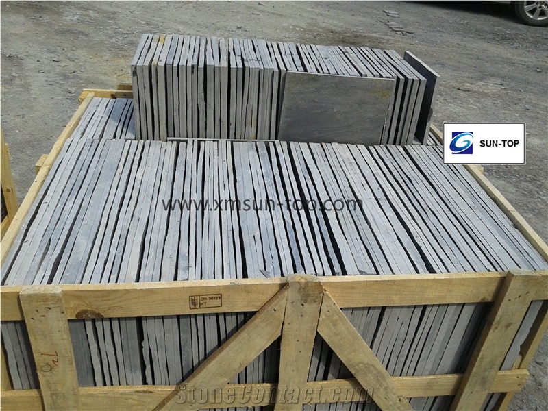 Black Slate Cut to Size / Dark Grey Slate Floor Covering / Landscaping Stone / Nature Surface