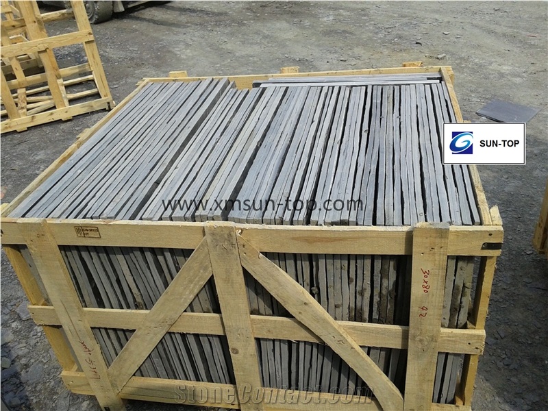 Black Slate Cut to Size / Dark Grey Slate Floor Covering / Landscaping Stone / Nature Surface