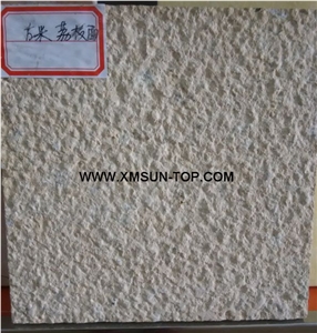 Bush Hammered Beige Limestone Cube Stone/Light Yellow Limestone Cobble Stone/Lime Stone Paving Sets/Natural Stone Floor Covering/Yellow Stone Courtyard Road Pavers