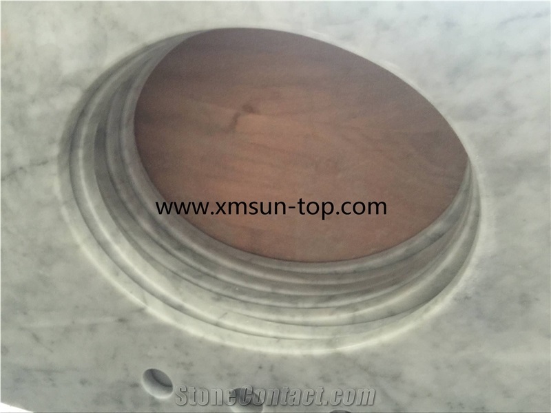 Carrara Marble Bathroom Countertops/Custom Vanity Tops/White Marble Bathroom Vanity Tops/White Marble with Grey Veins Bath Top/Interior Decorative
