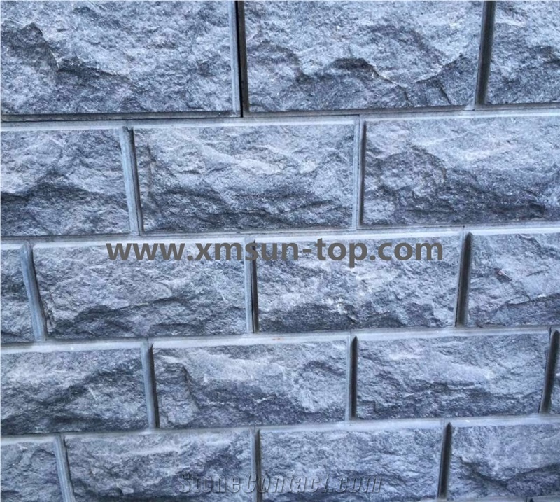 China Black Basalt Mushroom Stone/Basalt Wall Covering Tiles/G684 Black Basalt Tile for Wall Cladding/Exterior Patterns/Black Pearl Building Wall Tile