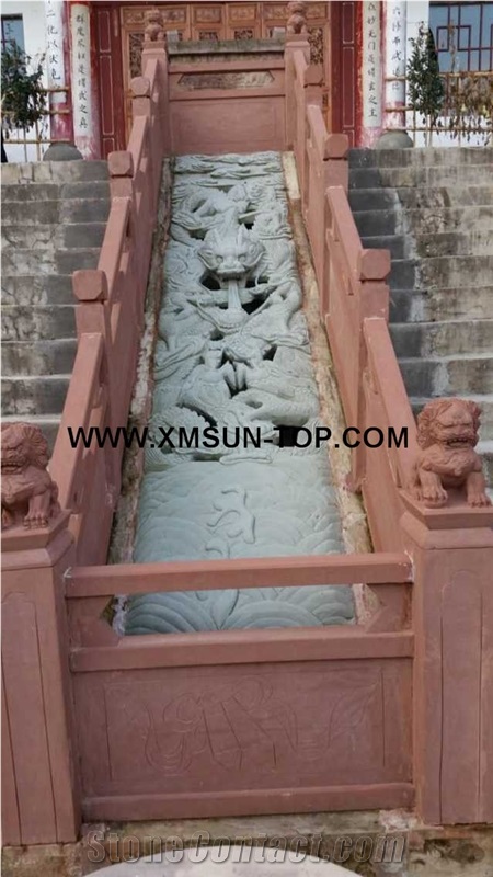 Classical Red Sandstone Balustrades/Dark Red Sandstone Baluster/Dark Pink Handrail/Sand Stone Railings/Building Stone/Exterior&Interior Decoration/Sandstone Railing/Natural Stone Balustrades