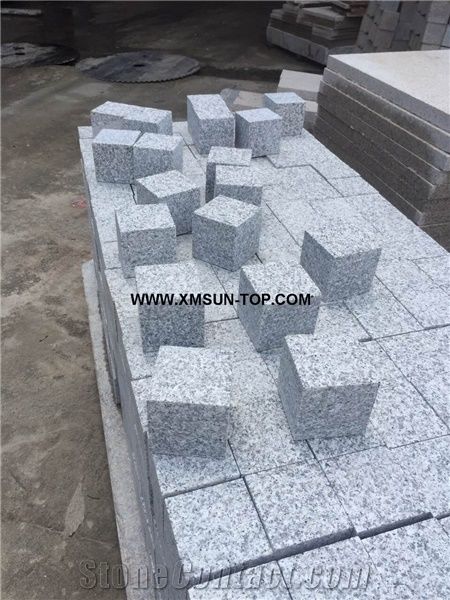 G623 Cube Stone/China Bianco Sardo Granite Cobble Stone/Rosa Beta Granite Square Pavers/Haicang White Granite Paving Sets/Floor Covering/Courtyard Road Pavers/Garden Stepping Pavements/Walkway Pavers