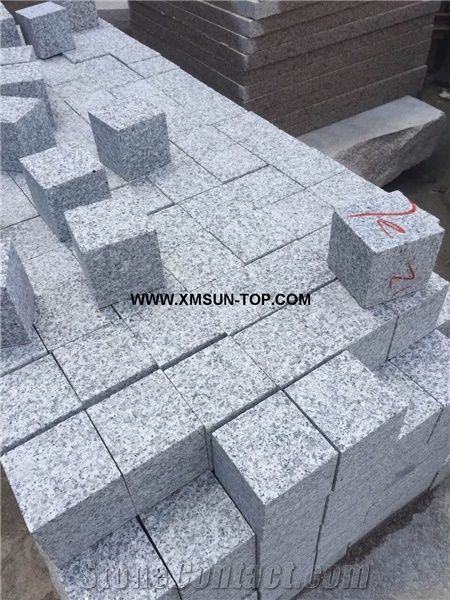 G623 Cube Stone/China Bianco Sardo Granite Cobble Stone/Rosa Beta Granite Square Pavers/Haicang White Granite Paving Sets/Floor Covering/Courtyard Road Pavers/Garden Stepping Pavements/Walkway Pavers