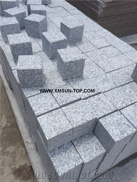 G623 Cube Stone/China Bianco Sardo Granite Cobble Stone/Rosa Beta Granite Square Pavers/Haicang White Granite Paving Sets/Floor Covering/Courtyard Road Pavers/Garden Stepping Pavements/Walkway Pavers