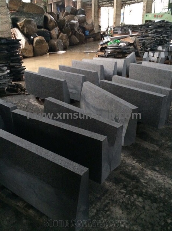 G684 Black Basalt Kerbstones/China Basalt Curbstone /Fujian Black Kerb Stone/Diamond Black Kerbs/Absolute Black Road Stone /Black Pearl Side Stone
