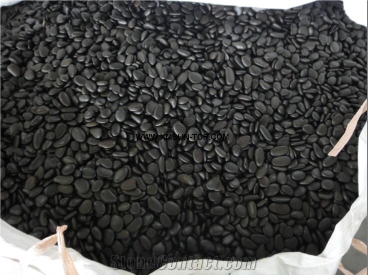 Ordinary Polished Black River Stone&Pebbles/Mixed Pebbles Stone/Round Pebbles/Dark Balck Pebble for Landscaping Decoration/Wall Cladding Pebble/Flooring Paving Pebble