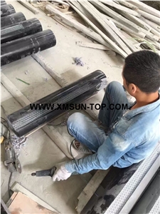 Polished Black Granite Moldings&Border/Dark Black Granite Skirtings/Granite Border Decos/Natural Stone Trim/Stone Mouldings/Interior Decoration