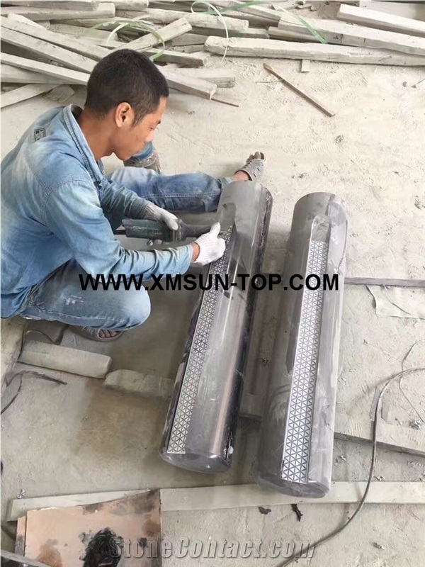 Polished Black Granite Moldings&Border/Dark Black Granite Skirtings/Granite Border Decos/Natural Stone Trim/Stone Mouldings/Interior Decoration