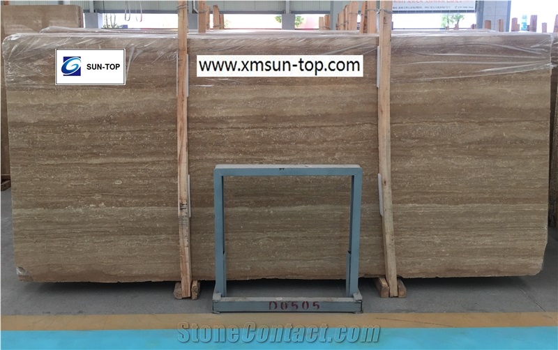 Polished Coffee Travertine Big Slabs&Gangsaw Slab&Customized/Brown Travertine Stone for Flooring&Floor Covering/Travertine Stone for Wall Cladding&Wall Covering/Travertine Pattern