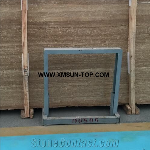Polished Coffee Travertine Big Slabs&Gangsaw Slab&Customized/Brown Travertine Stone for Flooring&Floor Covering/Travertine Stone for Wall Cladding&Wall Covering/Travertine Pattern
