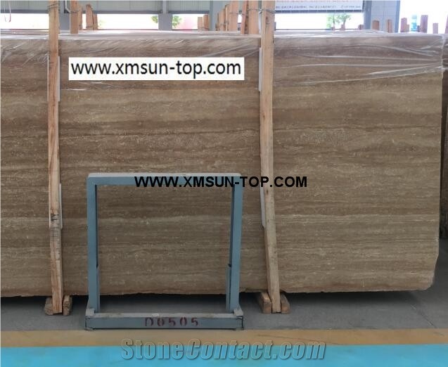 Polished Coffee Travertine Big Slabs&Gangsaw Slab&Customized/Brown Travertine Stone for Flooring&Floor Covering/Travertine Stone for Wall Cladding&Wall Covering/Travertine Pattern