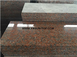 Polished G562 Granite Steps/Maple Leaf Red Granite Stair/Maple Leaves Granite Stair Riser&Stair Treads/Mapple Red Granite Steps &Staircase