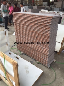 Polished G562 Granite Steps/Maple Leaf Red Granite Stair/Maple Leaves Granite Stair Riser&Stair Treads/Mapple Red Granite Steps &Staircase