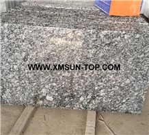 Polished Spray White Granite Steps/Seawave White Granite Stair/White Wave Granite Stair Riser&Stair Treads/G 377 Granite Steps &Staircase/Sea Wave Flower Of Mengyin Granite Steps/Breaking Waves Stair