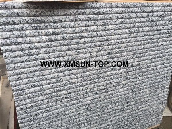 Polished Spray White Granite Steps/Seawave White Granite Stair/White Wave Granite Stair Riser&Stair Treads/G 377 Granite Steps &Staircase/Sea Wave Flower Of Mengyin Granite Steps/Breaking Waves Stair