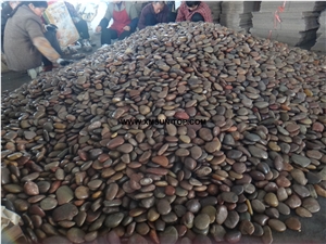 Red River Stone&Pebbles/Mixed Pebbles Stone/Round Pebbles/Dark Red Pebble for Landscaping Decoration/Wall Cladding Pebble/Flooring Paving Pebble