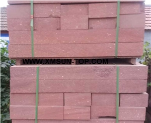 Red Sandstone Balustrades/Dark Red Sandstone Baluster/Dark Pink Handrail/Sand Stone Railings/Building Stone/Exterior&Interior Decoration/Sandstone Railing/Natural Stone Balustrades