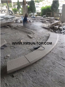 Yellow Granite Moldings&Border/Gold Yellow Granite Skirtings/Granite Border Decos/Natural Stone Trim/Stone Mouldings/Interior Decoration